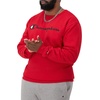 image:imageChampion Mens Crewneck Fleece Sweatshirt Standard Fit Midweight Script Logo Available in Regular and Big amp TallTeam Red Scarlet  Classic Script Logo