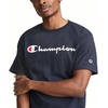 image:imageChampion Mens Graphic Short Sleeve TShirt Standard Fit Classic Script Logo Midweight 100 CottonDeep Navy