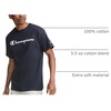 image:imageChampion Mens Graphic Short Sleeve TShirt Standard Fit Classic Script Logo Midweight 100 CottonDeep Navy