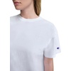 image:imageChampion Womens Classic Short Sleeve Graphic TShirt Loose Fit Script LogoBright White  Tonal Script Logo