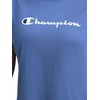 image:imageChampion Womens Classic Short Sleeve Graphic TShirt Standard Fit Script LogoCoastal Fjord
