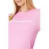 image:imageChampion Womens Classic Short Sleeve Graphic TShirt Standard Fit Script LogoPinkpoeny