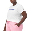 image:imageChampion Womens Classic Short Sleeve Graphic TShirt Standard Fit Script LogoWhite  Classic Script Logo