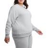 image:imageChampion Womens Sweatshirt Fleece Crewneck Sweatshirt Warm Sweatshirt for Women Plus Size AvailableOxford Gray  Classic Script Logo