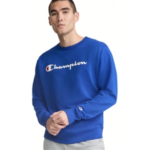 image:imageChampion Mens Crewneck Fleece Sweatshirt Standard Fit Midweight Script Logo Available in Regular and Big amp TallSurf the Web  Classic Script Logo