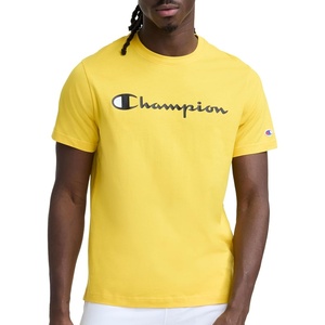 image:imageChampion Mens Graphic Short Sleeve TShirt Standard Fit Classic Script Logo Midweight 100 CottonFreesia