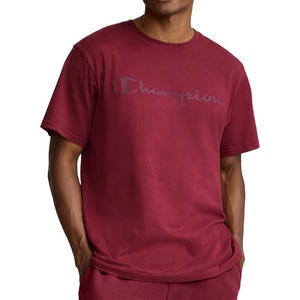image:imageChampion Mens Graphic Short Sleeve TShirt Standard Fit Tonal Script Logo Midweight 100 CottonCabernet