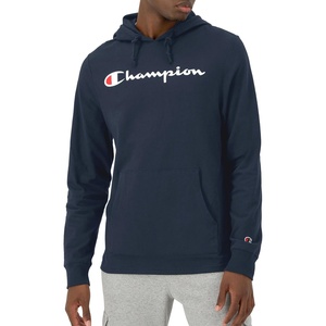 image:imageChampion Mens Long Sleeve Tshirt Hoodie Retired ColorsDeep Navy  Classic Script Logo