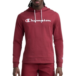 image:imageChampion Mens Long Sleeve Tshirt Hoodie Retired ColorsPomegranate  Classic Script Logo