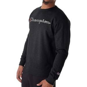 image:imageChampion Mens Mens Crewneck Fleece Sweatshirt Standard Fit Midweight C Logo Available in Regular and Big amp TallFelt Black
