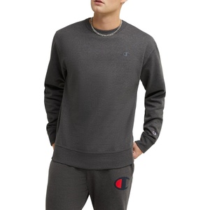 image:imageChampion Mens Mens Crewneck Fleece Sweatshirt Standard Fit Midweight C Logo Available in Regular and Big amp TallGranite Heather C Logo