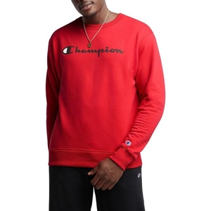 image:imageChampion Mens Mens Crewneck Fleece Sweatshirt Standard Fit Midweight C Logo Available in Regular and Big amp TallTeam Red Scarlet  Classic Script Logo