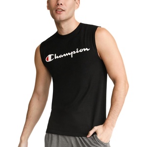 image:imageChampion Mens Muscle Tank Classic Graphic Muscle Tee Sleeveless Tshirt for Men Reg Or Big amp TallBlack  Classic Script Logo