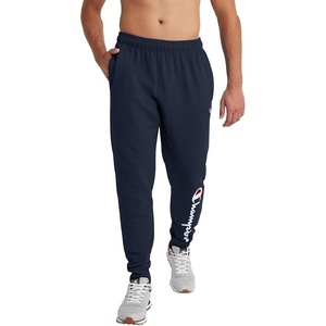 image:imageChampion Mens Powerblend Fleece JoggersNavy  Classic Script Logo