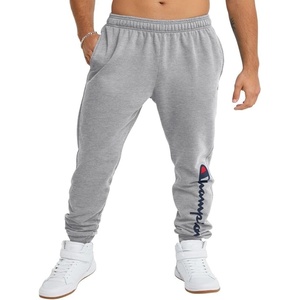 image:imageChampion Mens Powerblend Fleece JoggersOxford Gray  Classic Script Logo