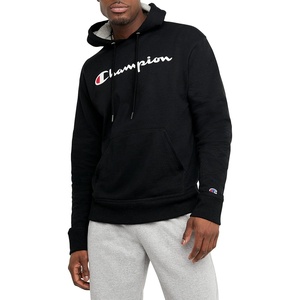 image:imageChampion Mens Pullover Graphic Fleece Hoodie Standard Fit Midweight Fleece Classic Script LogoBlack