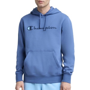 image:imageChampion Mens Pullover Graphic Fleece Hoodie Standard Fit Midweight Fleece Classic Script LogoCoastal Fjord
