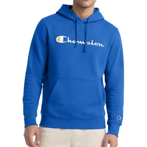 image:imageChampion Mens Pullover Graphic Fleece Hoodie Standard Fit Midweight Fleece Classic Script LogoNebulas Blue