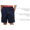 image:imageChampion Mens Shorts Mens Mesh Gym Shorts Lightweight Athletic Shorts Reg Or Big amp TallNavy  C Patch Logo