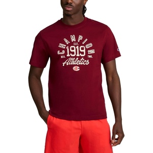image:imageChampion Mens Classic Graphic Short Sleeve TShirt Standard Fit Modern Retro Gothic 19 GraphicPomegranate  Champion 1919
