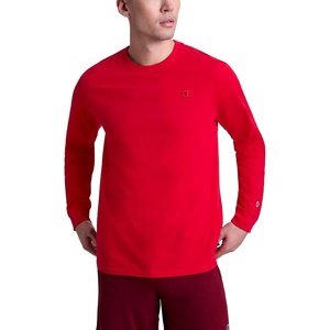 image:imageChampion Mens Classic Long Sleeve TShirt Standard Fit Script amp C Logo Available in Regular and Big amp TallTango Red