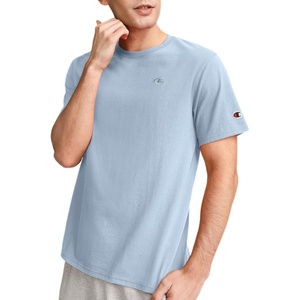 image:imageChampion Mens Classic Short Sleeve TShirt Standard Fit Midweight 100 Cotton Available in Regular and Big amp TallSpring Sky Blue