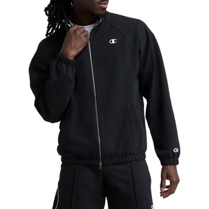 image:imageChampion Mens Gameday Fullzip Mock Neck Track Jacket Standard Fit Polyester BlendBlack