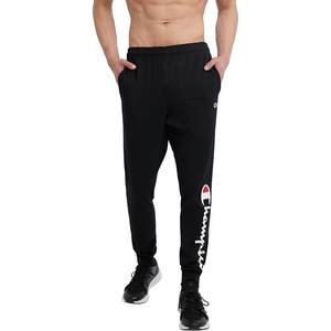 image:imageChampion Mens Joggers Everyday Cotton Lightweight Lounge Knit Pants for Men 31Black  Classic Script Logo
