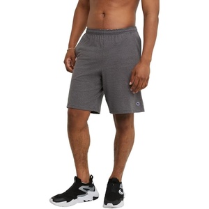 image:imageChampion Mens Lounge Shorts Standard Fit 9 Inch Inseam Lightweight 100 Cotton Available in Regular and Big amp TallGranite Heather  C Patch Logo