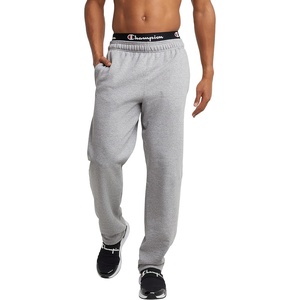 image:imageChampion Mens OpenBottom Fleece Sweatpants Standard Fit Midweight Fleece Available in Regular and Big amp TallPlatinum Silver Heather
