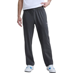 image:imageChampion Mens OpenBottom Lounge Pants Standard Fit Lightweight 100 Cotton Available in Regular and Big amp TallGranite Heather