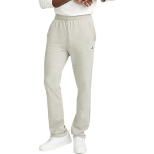 image:imageChampion Mens OpenBottom Lounge Pants Standard Fit Lightweight 100 Cotton Available in Regular and Big amp TallNew Manhattan Mist Heather
