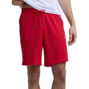 image:imageChampion Mens Performance 9 Mesh Shorts Standard Fit Lightweight Available in Regular and Big amp TallTango Red  C Logo