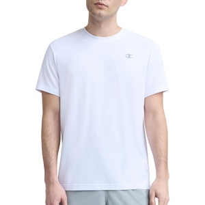 image:imageChampion Mens Performance Sport Crewneck Short Sleeve TShirt Standard Fit Lightweight BreathableBright White  C Logo