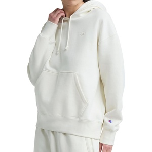 image:imageChampion Womens Pullover Fleece Hoodie Loose Fit Midweight C Logo Available in Regular and PlusUnbleached Cotton  C Logo