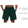 image:imageChampion Mens 7 Swim Trunks Board Shorts with Compression Liner  Mens Bathing Suit Quick Dry Compression Liner Zipper Side Pockets Adjustable Drawstring Swimming Shorts Beach ActiveGreen