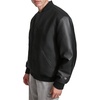 image:imageChampion Mens Letterman Varsity Bomber Jacket With Faux Leather SleevesBlack