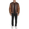 image:imageChampion Mens Letterman Varsity Bomber Jacket With PatchesBrown Faux Leather