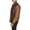 image:imageChampion Mens Letterman Varsity Bomber Jacket With PatchesBrown Faux Leather