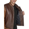 image:imageChampion Mens Letterman Varsity Bomber Jacket With PatchesBrown Faux Leather