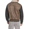 image:imageChampion Mens Letterman Varsity Bomber Jacket With PatchesBrown Faux Shearling