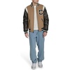 image:imageChampion Mens Letterman Varsity Bomber Jacket With PatchesCamelBrown