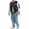 image:imageChampion Mens Letterman Varsity Bomber Jacket With PatchesNavyWhite
