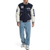 image:imageChampion Mens Letterman Varsity Bomber Jacket With PatchesNavyWhite