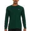 image:imageChampion Mens Long Sleeve Rash Guard UPF 50 Quick Dry Swim Shirt  Mens Fishing Hiking Shirt UPF 50 Sun Protection MoistureWicking FabricQuick Dry Lightweight Stretch ConstructionGreen