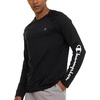 image:imageChampion Mens Long Sleeve Rash Guard UPF 50 Quick Dry Swim Shirt  Mens Fishing Hiking Shirt UPF 50 Sun Protection MoistureWicking FabricQuick Dry Lightweight Stretch ConstructionBlack