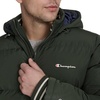 image:imageChampion Mens Quilted Fullzip Hooded Puffer JacketSpruce Patch Pocket