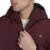 image:imageChampion Mens Reversible Box Quilted Hooded JacketBlackBurgundy