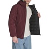 image:imageChampion Mens Reversible Box Quilted Hooded JacketBlackBurgundy