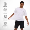 image:imageChampion Mens Short Sleeve Rash Guard UPF 50 Quick Dry Swim Shirt  UPF 50 Sun Protection QuickDry Fabric Athletic Snug Fit Durable StitchingWhite